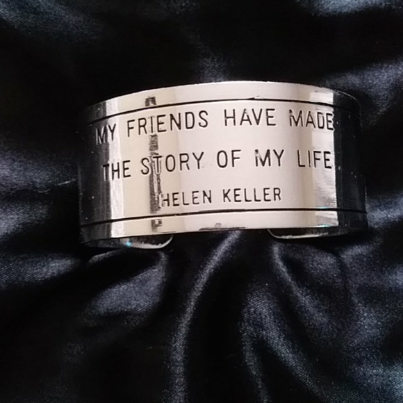 Helen Keller "Friends" cuff braclet - Picture 1 of 3